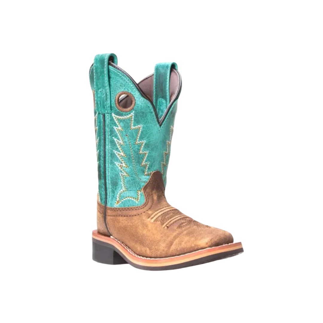 Smoky Mountain Kid's Cowboy Turquoise Boots