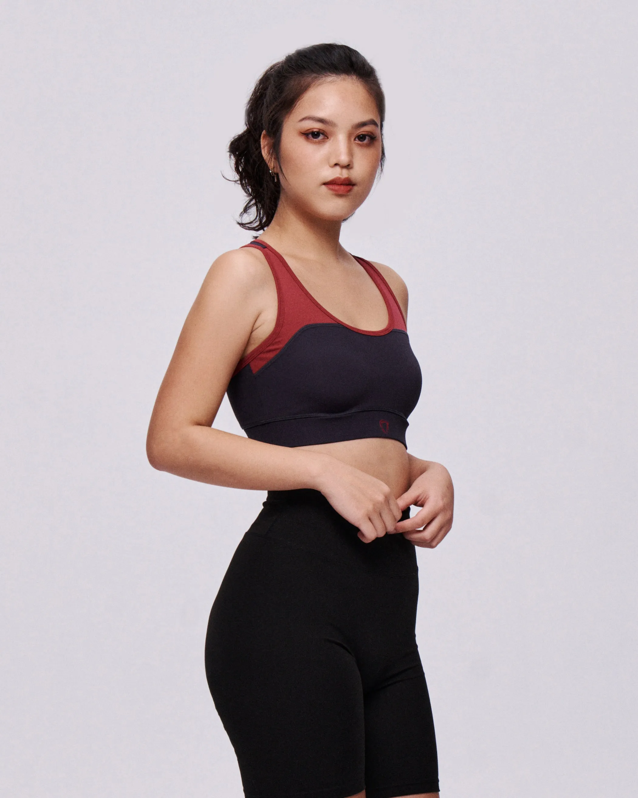 Spliced Padded Sports Bra