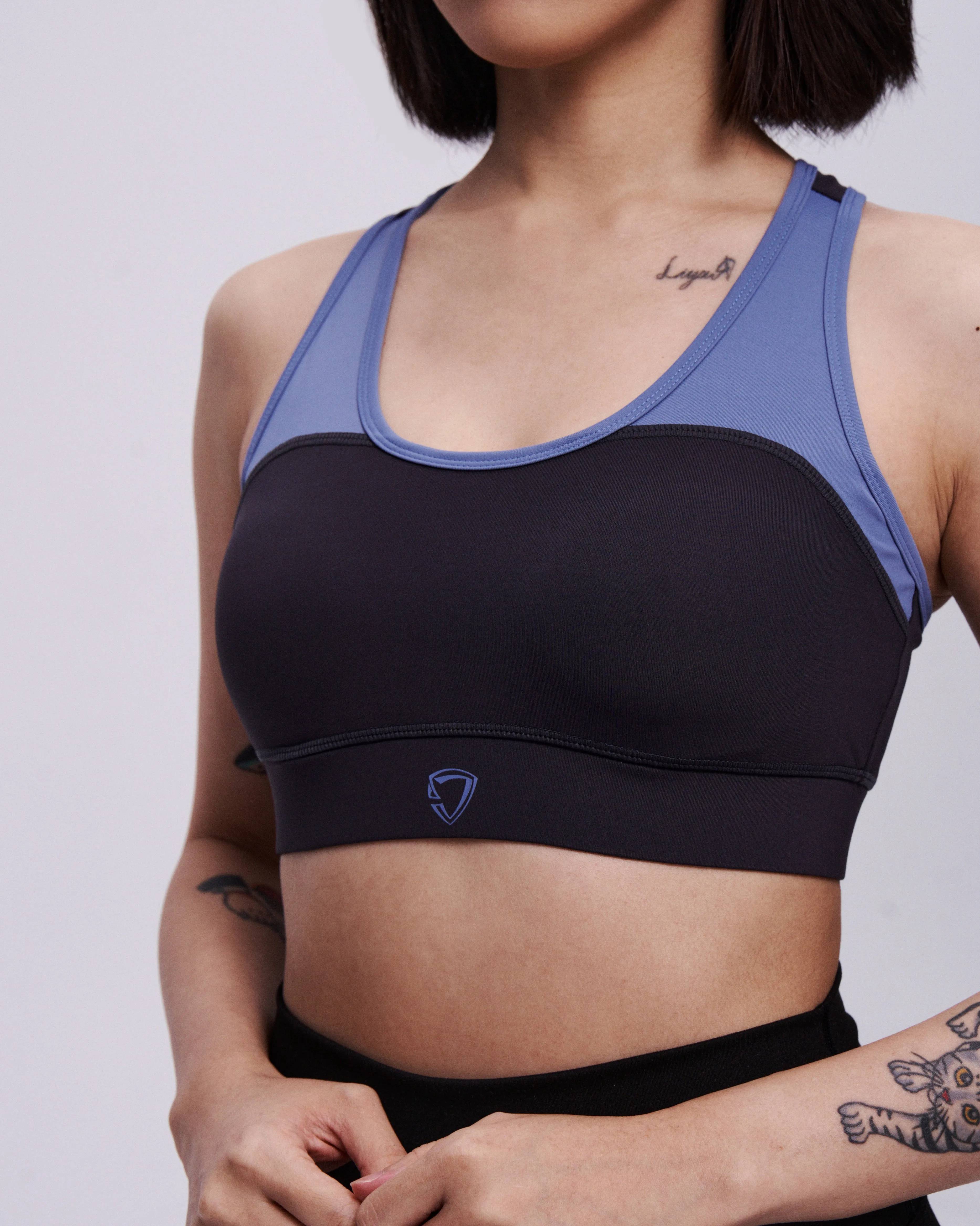 Spliced Padded Sports Bra