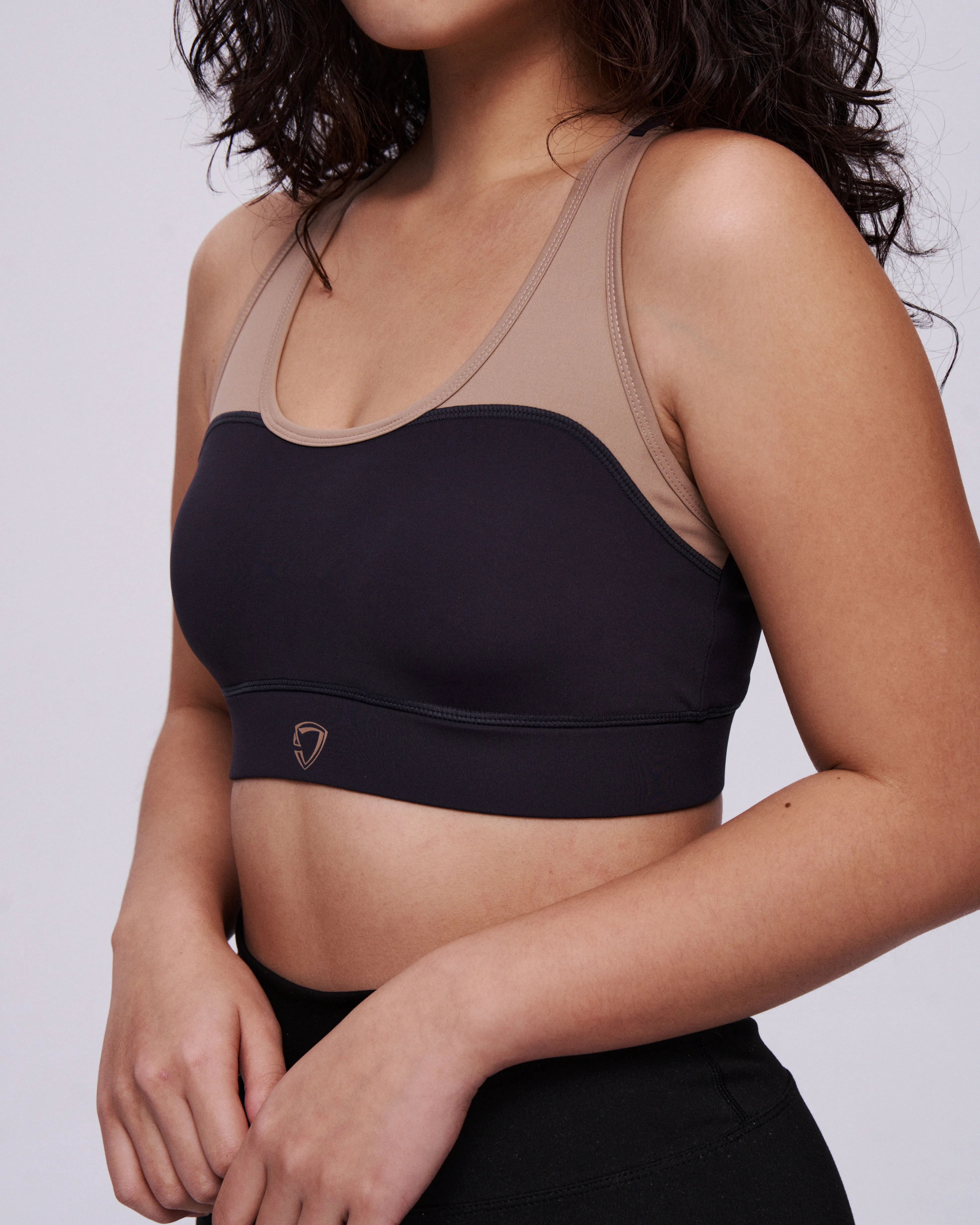 Spliced Padded Sports Bra