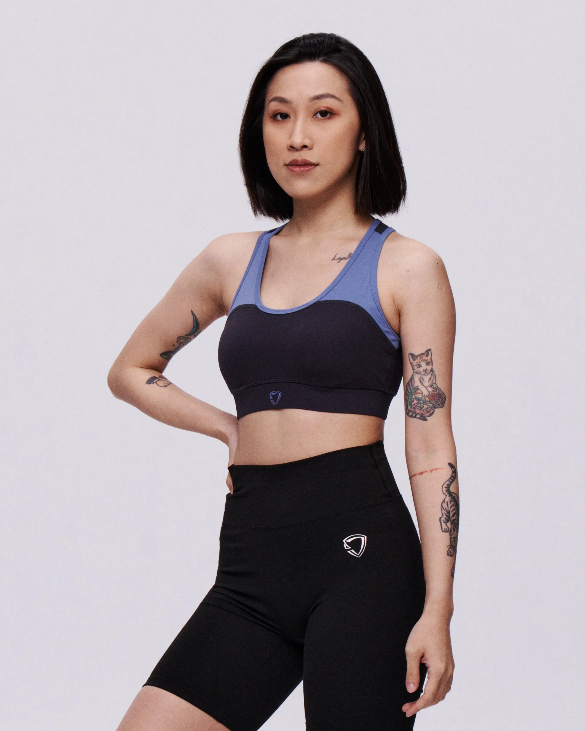 Spliced Padded Sports Bra