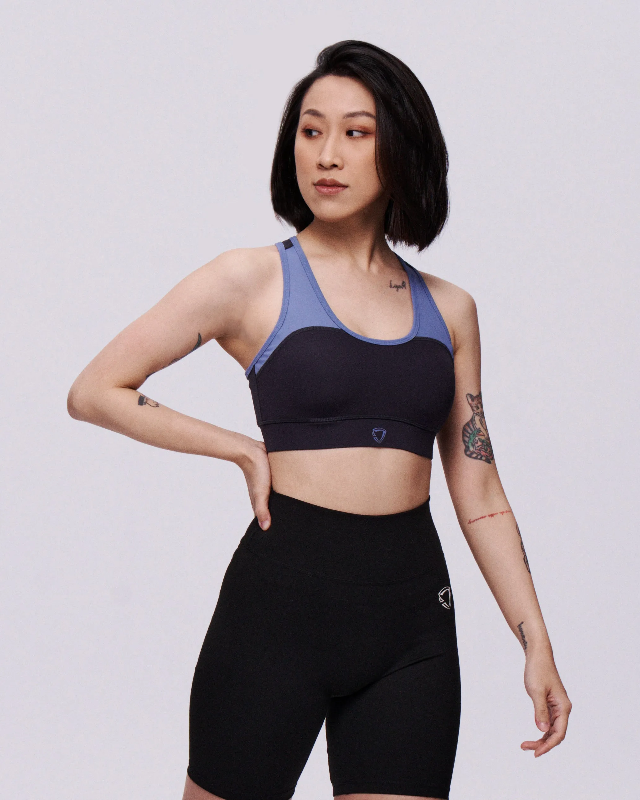 Spliced Padded Sports Bra