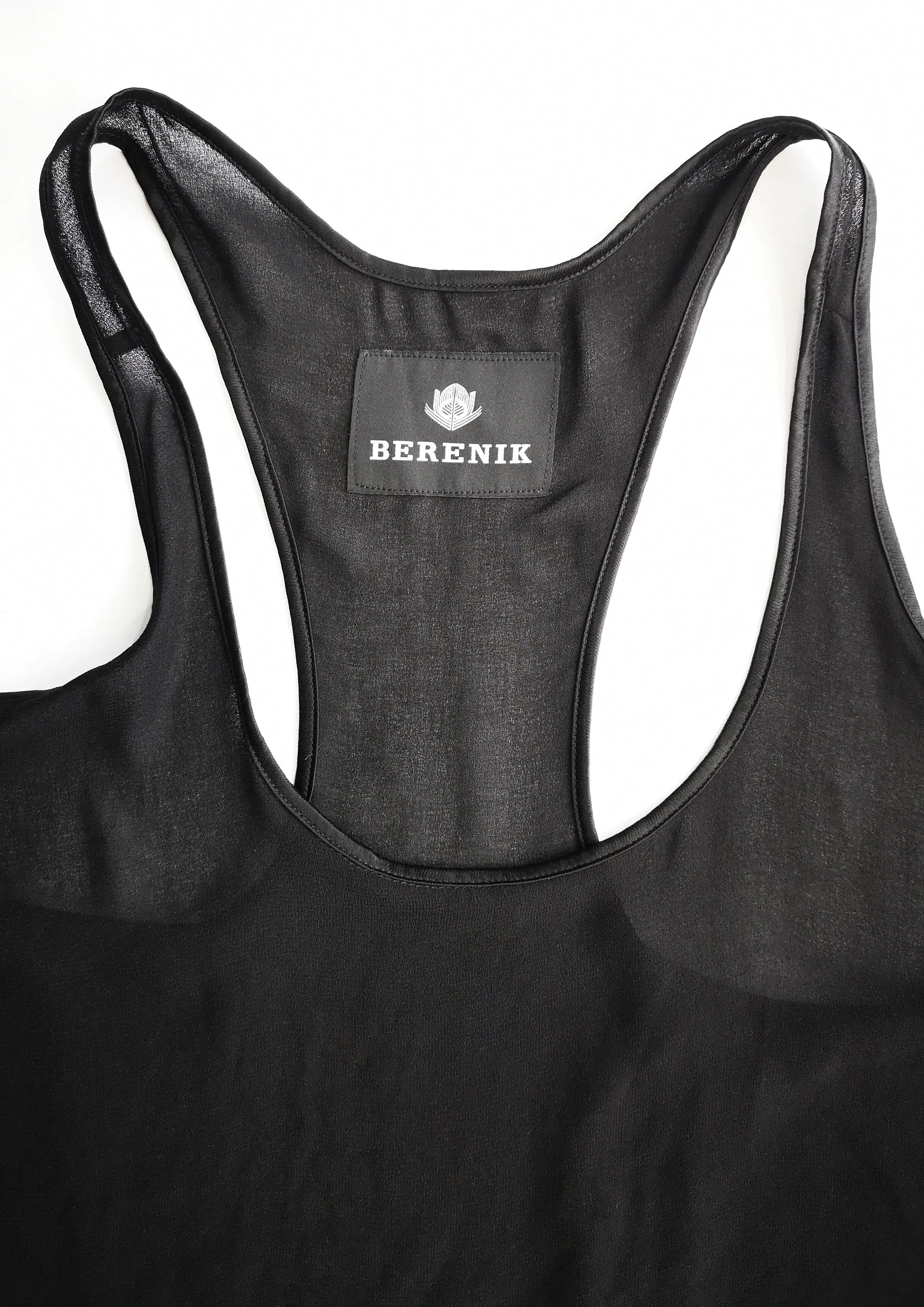 TANK TOP - VINTAGE GEORGETTE black