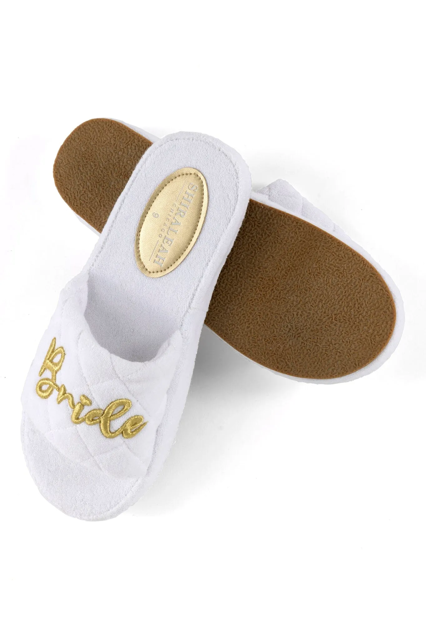 Terry "Bride" Pool Slides | White