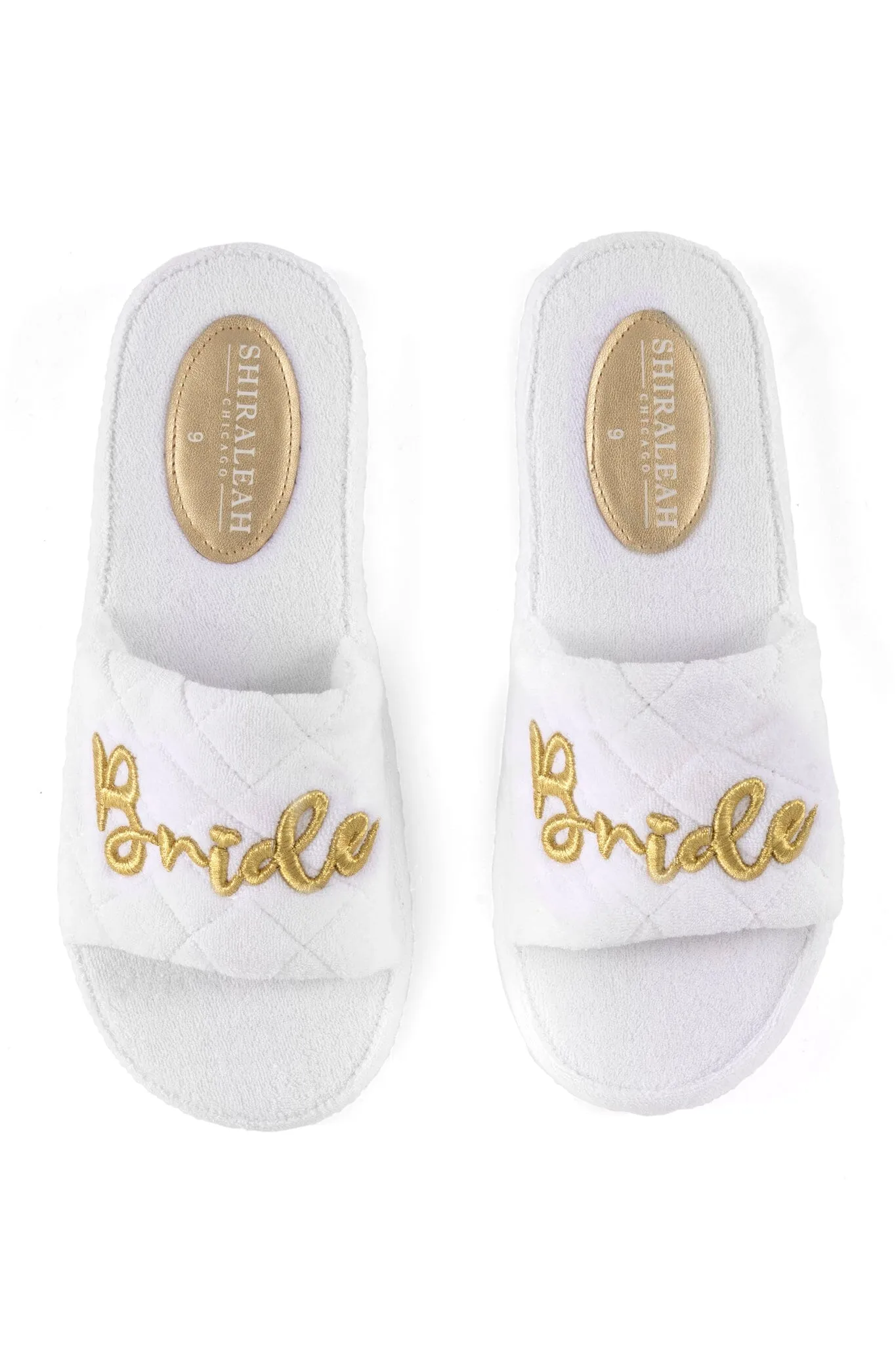 Terry "Bride" Pool Slides | White