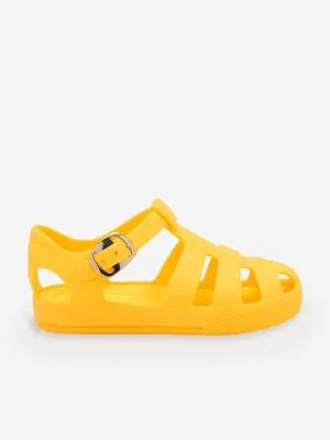 The Bonnie Mob Kids Athena Jelly Shoes in Yellow