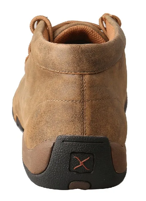 Twisted X Men's Original Lace Up Chukka Driving Moc, Bomber Brown