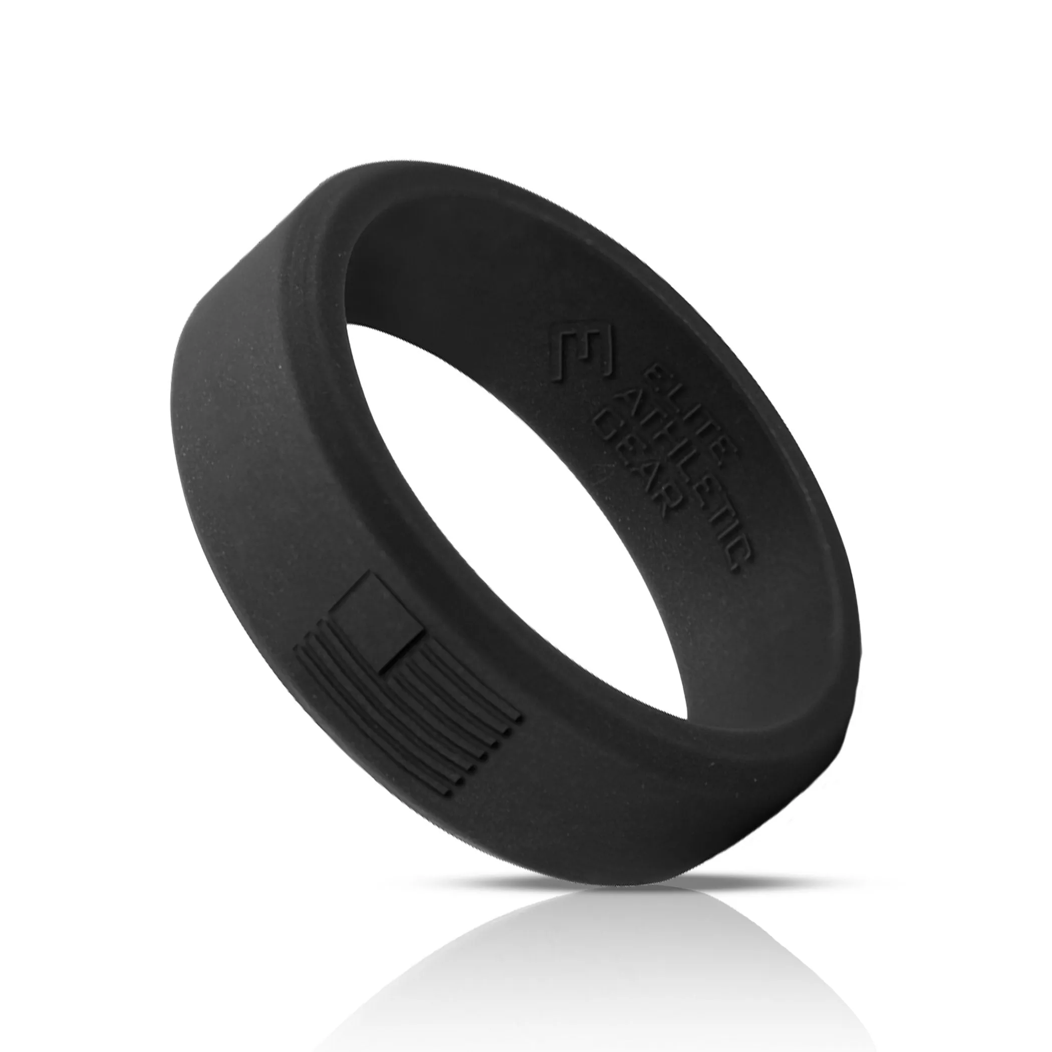 USA Flag Silicone Ring - Black