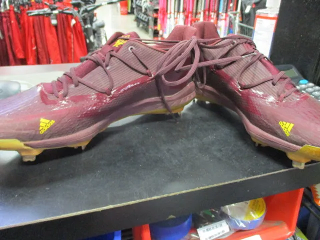 Used ASU Adidas Adizero Football Metal Cleats Mens Size 11 1/2