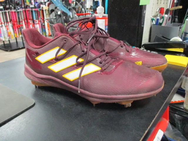 Used ASU Adidas Adizero Football Metal Cleats Mens Size 11 1/2