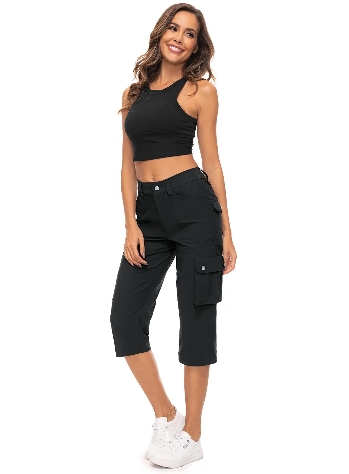 Women's Cargo Capris Pants 12