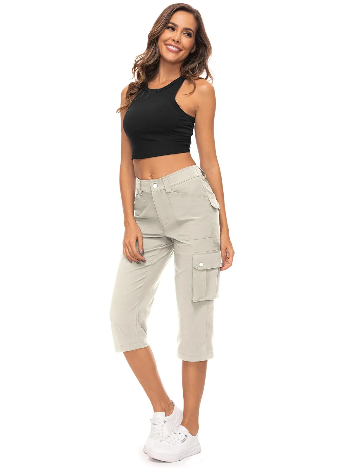 Women's Cargo Capris Pants 12