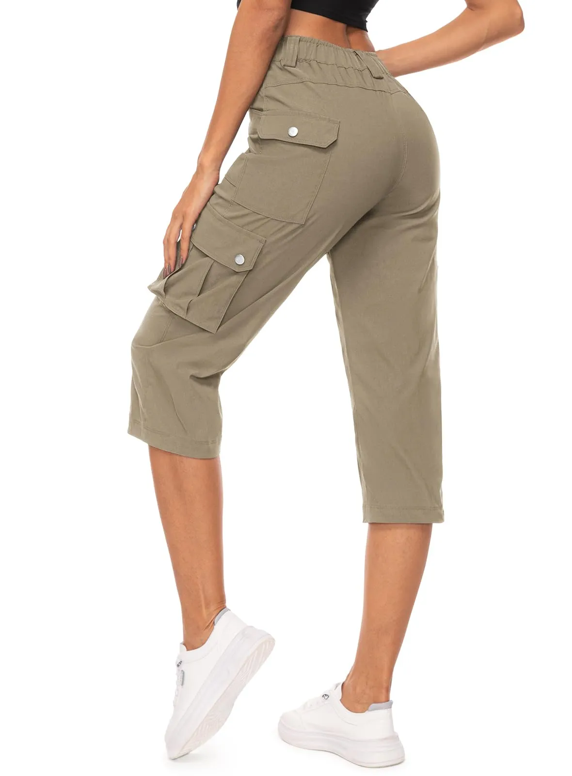 Women's Cargo Capris Pants 12