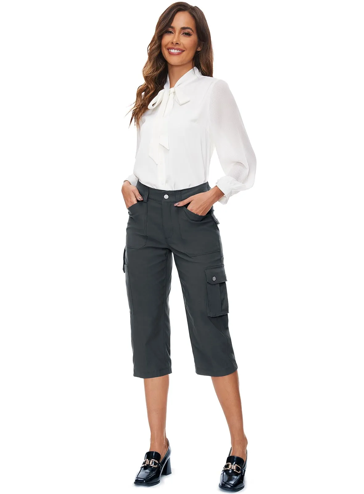 Women's Cargo Capris Pants 12