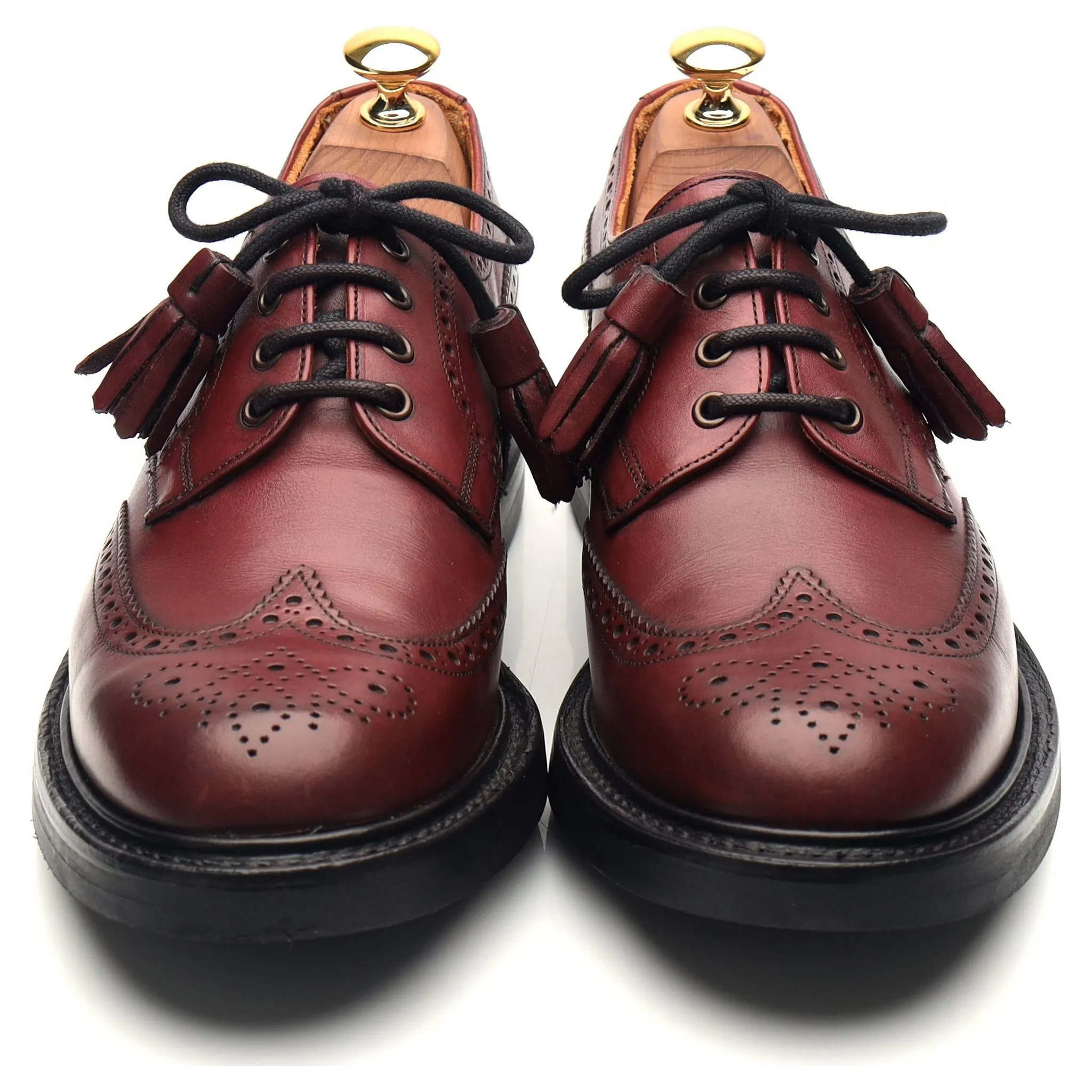 Women's 'Esme' Burgundy Leather Brogues UK 6.5 D