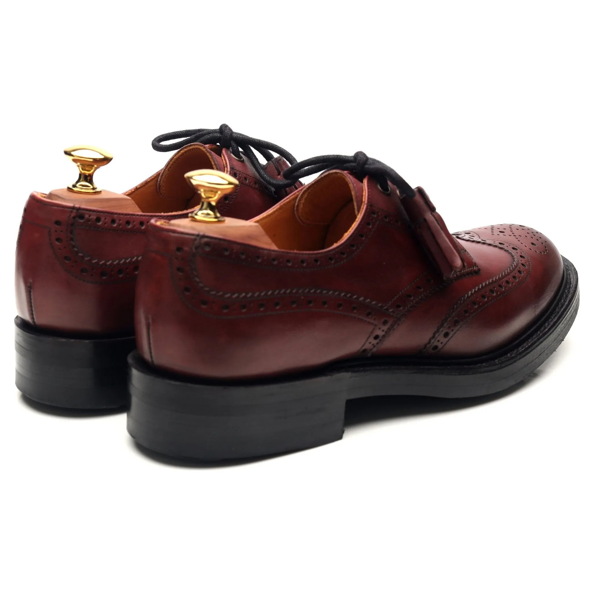 Women's 'Esme' Burgundy Leather Brogues UK 6.5 D