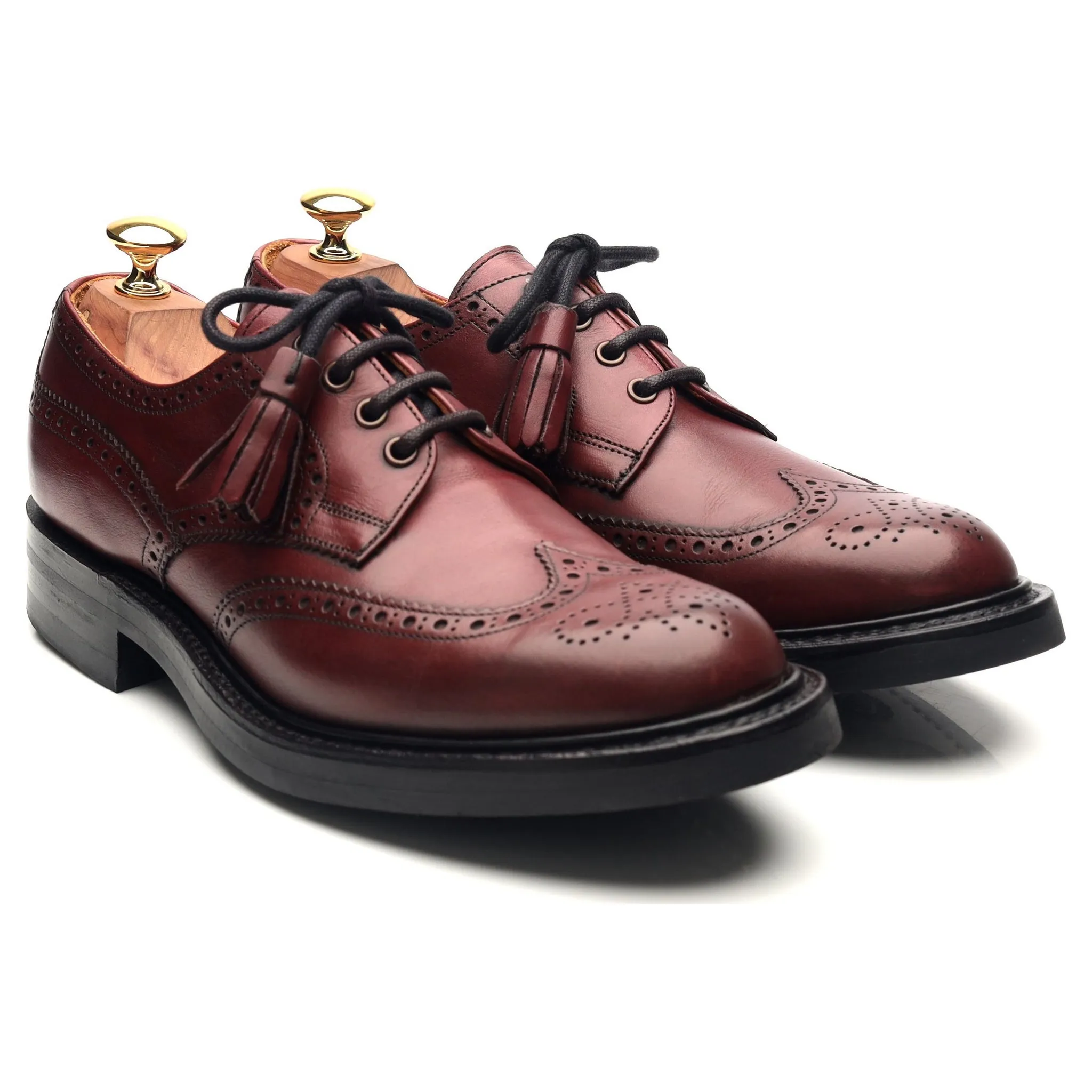 Women's 'Esme' Burgundy Leather Brogues UK 6.5 D