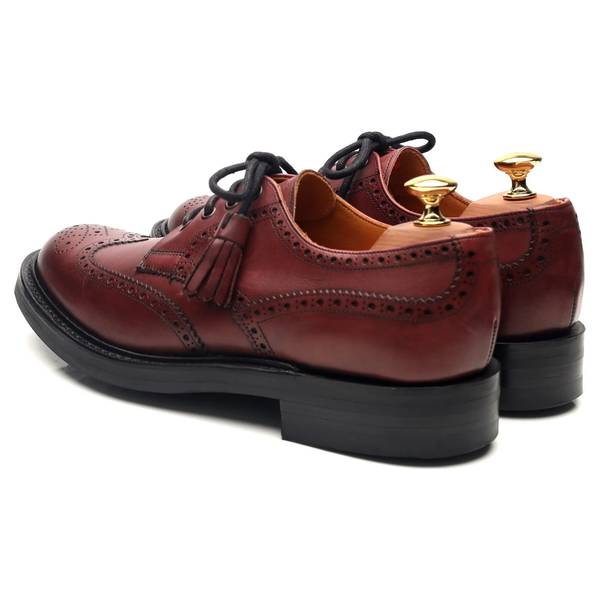 Women's 'Esme' Burgundy Leather Brogues UK 6.5 D