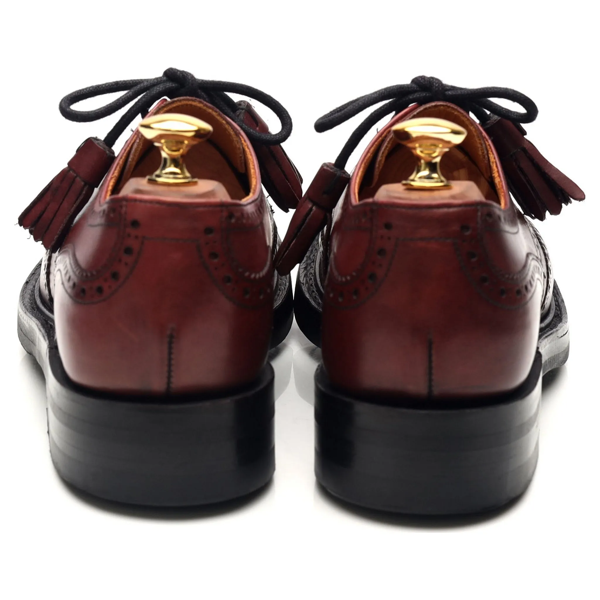 Women's 'Esme' Burgundy Leather Brogues UK 6.5 D