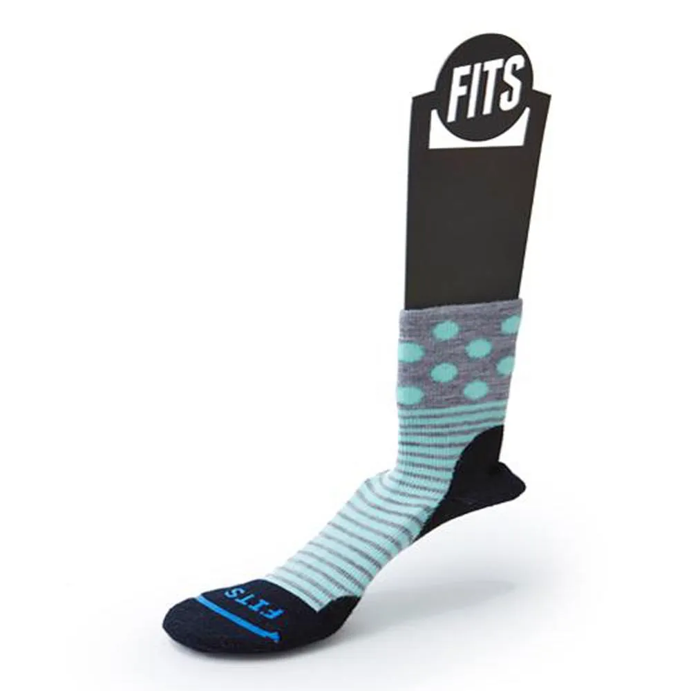 Women's Performance Trail Polka Stripe Quarter Socks