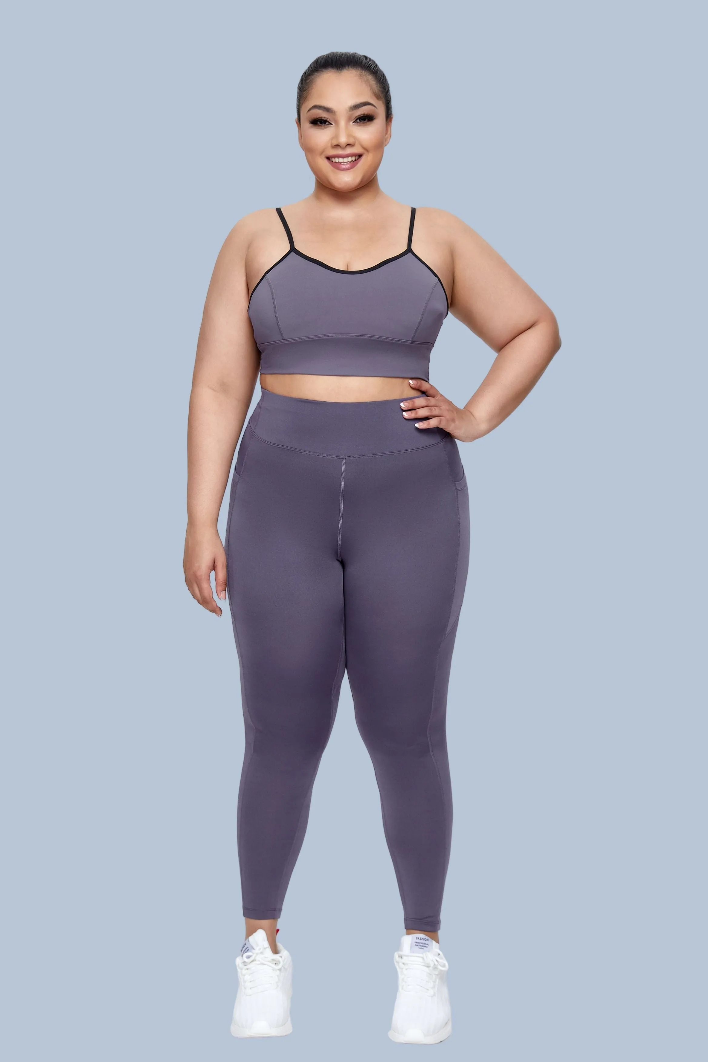 Women's Plus Size Pockets High Waisted Leggings