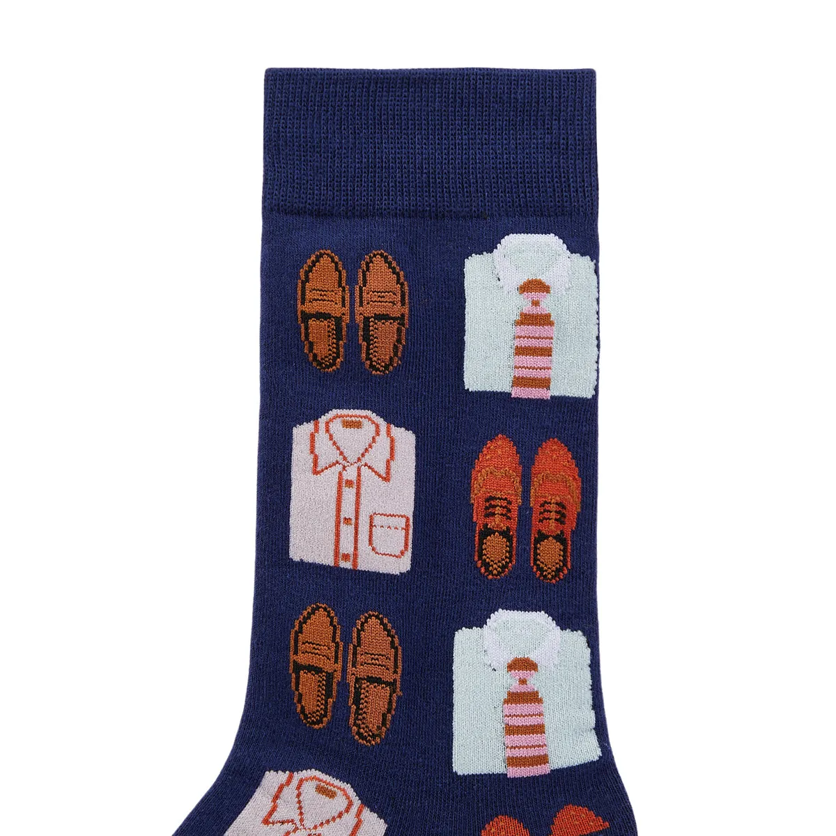 Work Day Printed Crew Length Socks